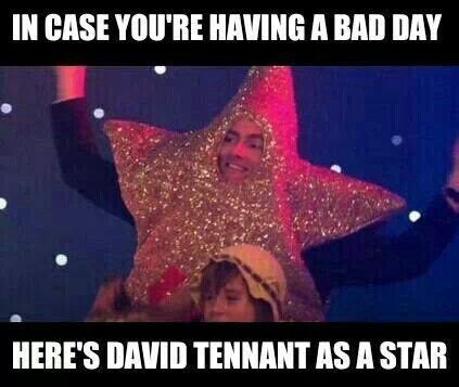 David Tennant as a star, doctor who